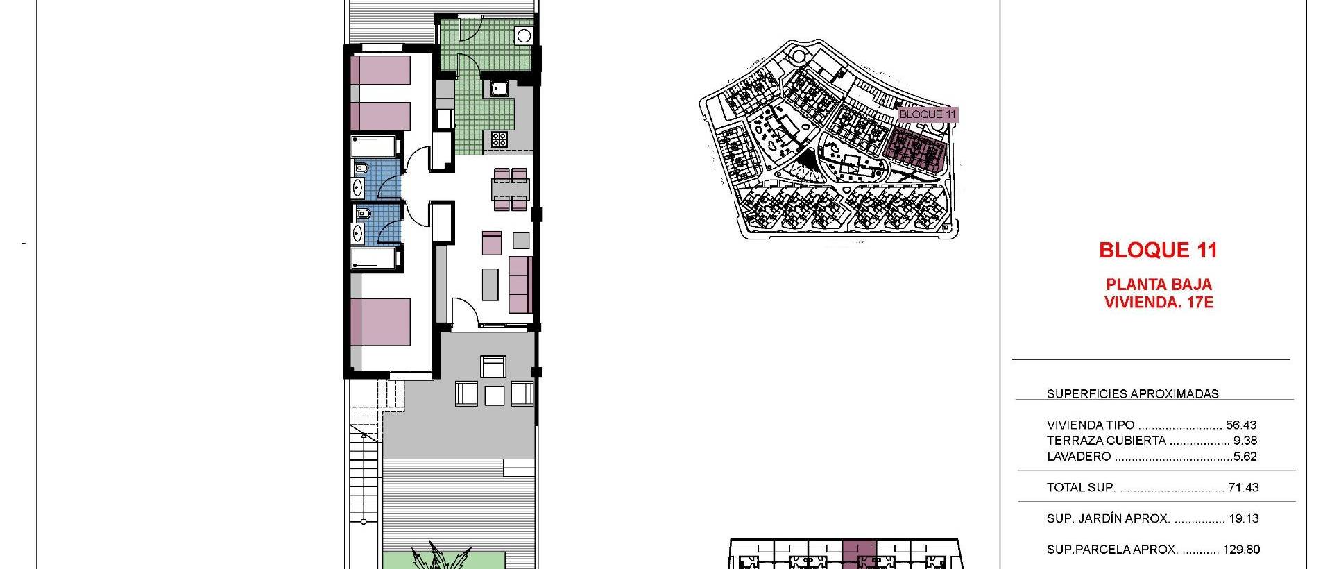Obra Nueva - Ground Floor Bungalow - Pilar de la Horadada - Mil Palmeras