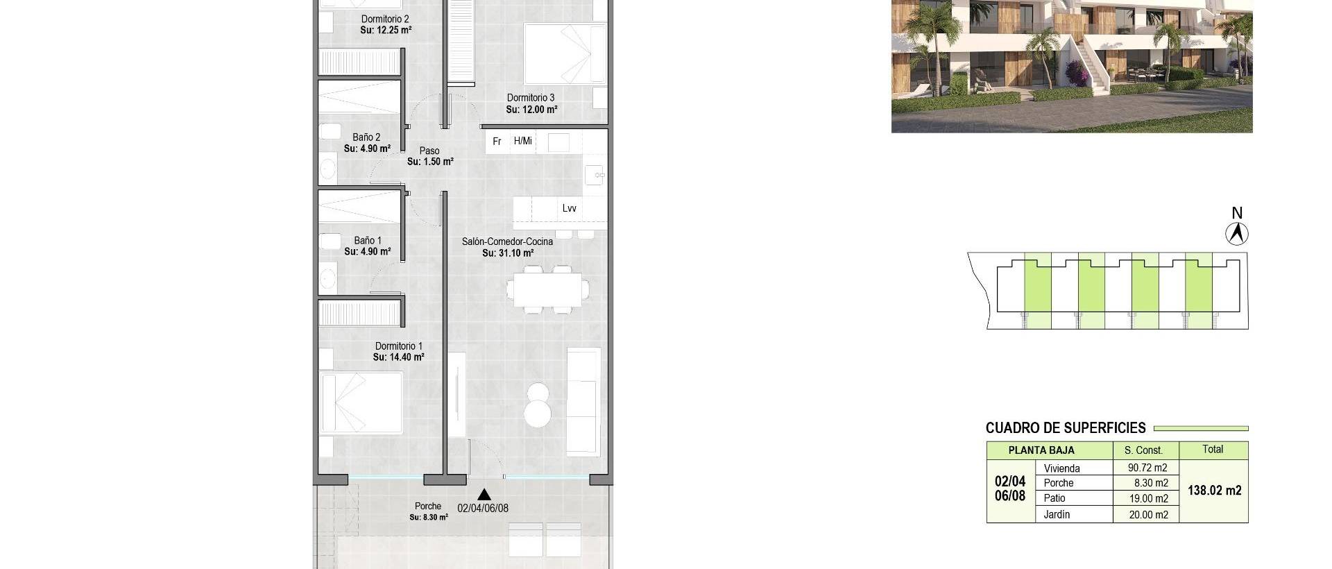 Obra Nueva - Ground Floor Bungalow - Alhama de Murcia - Condado de Alhama