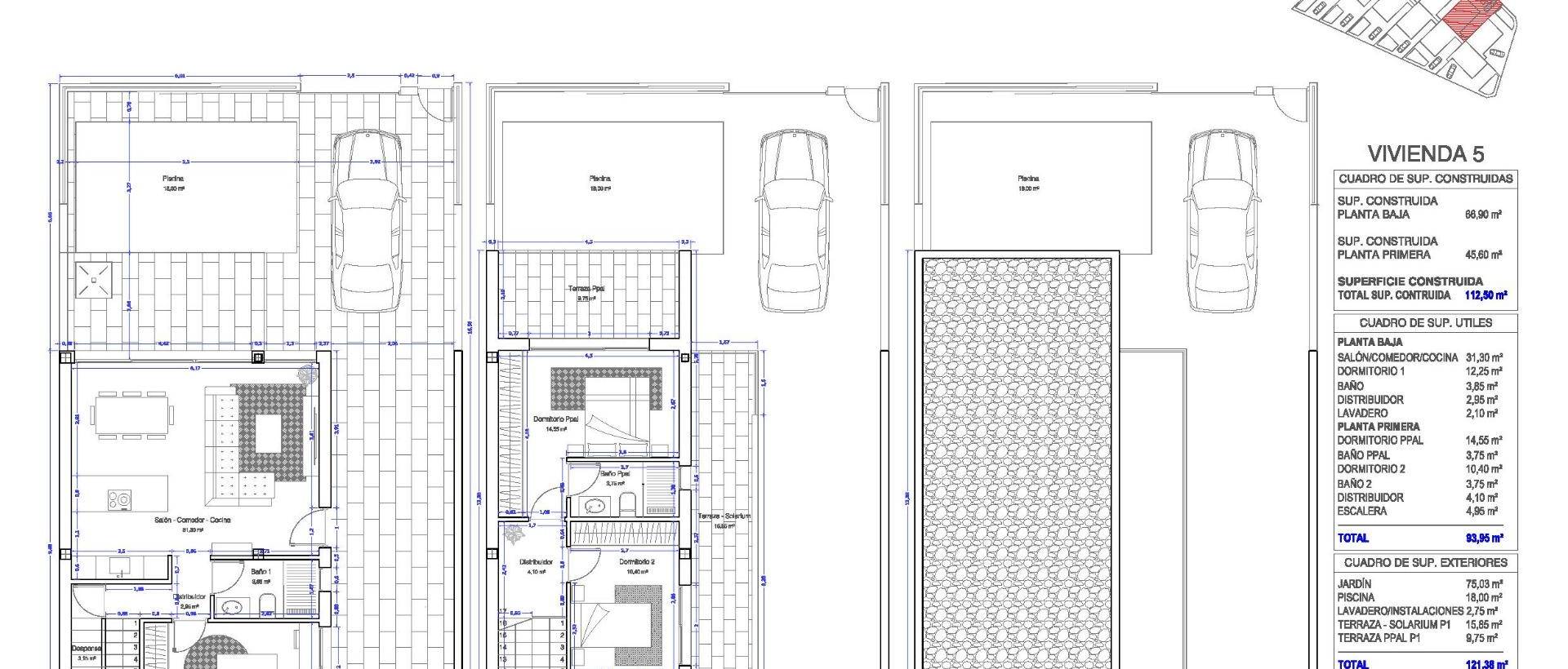 Obra Nueva - Semidetached - San Pedro del Pinatar - Los antolinos