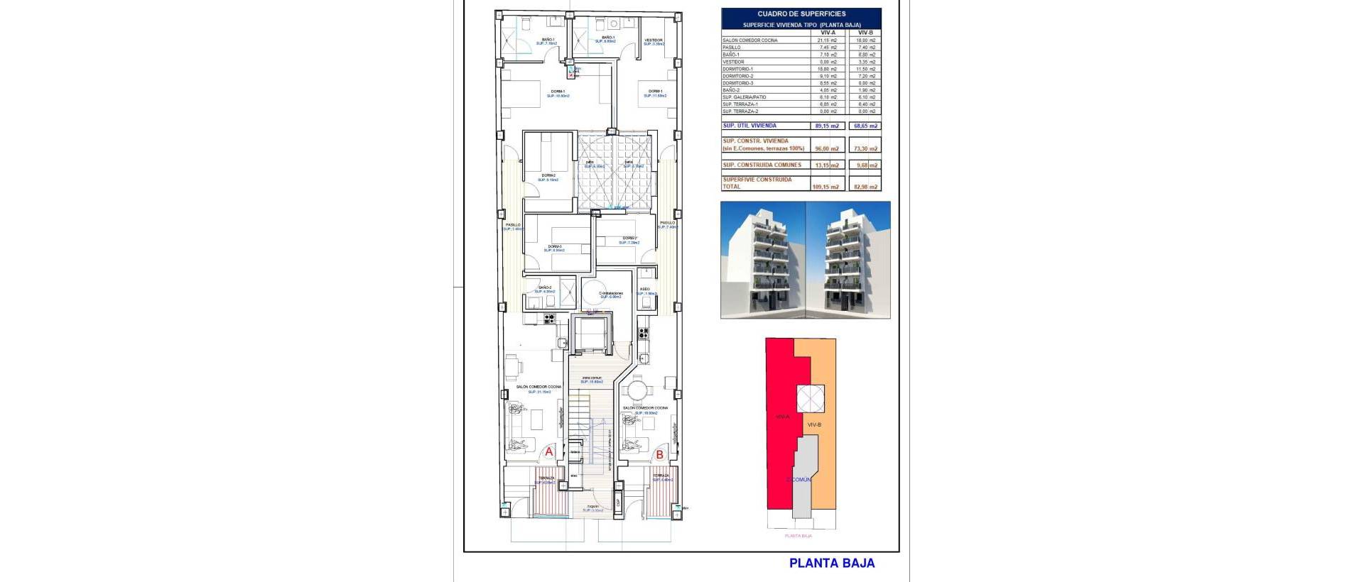 Obra Nueva - Ground floor apartment - Torrevieja - Playa de El Cura