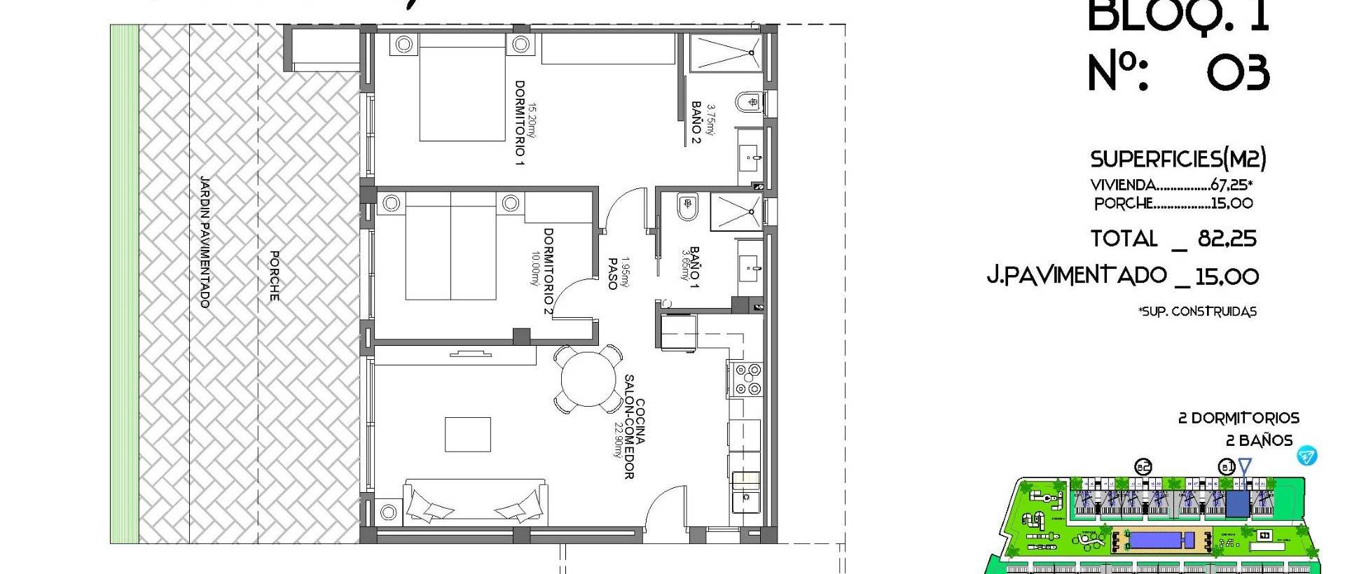 Obra Nueva - Ground Floor Bungalow - Algorfa - La Florida