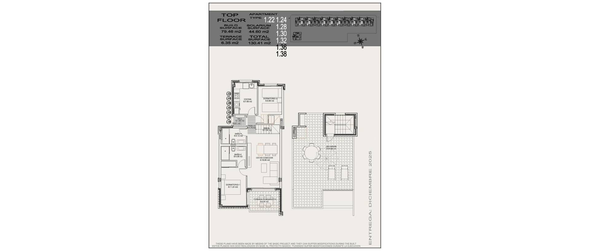Obra Nueva - Top Floor Bungalow - Torrevieja - Altos del Sol