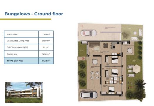 Obra Nueva - Ground Floor Bungalow - Orihuela Costa - La Ciñuelica