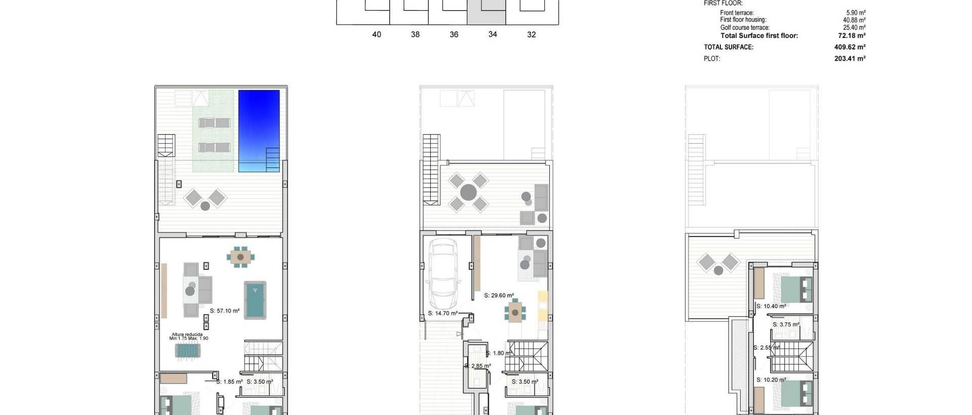Obra Nueva - Semidetached - Los Alcázares - Serena Golf