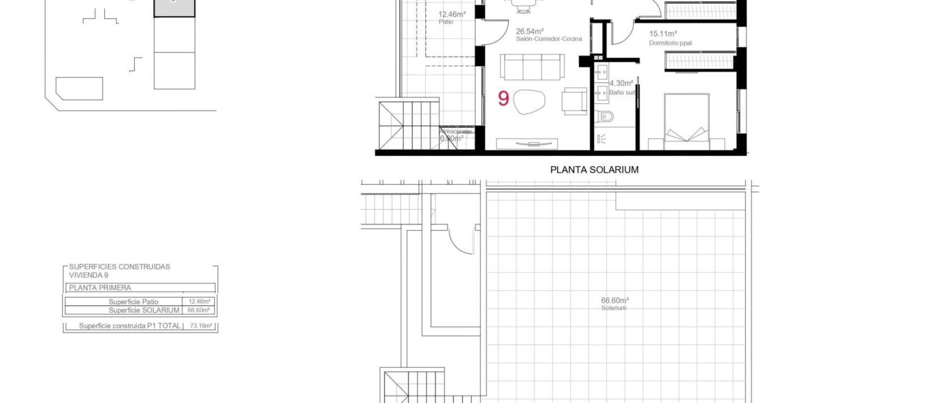 Obra Nueva - Top Floor Bungalow - Pilar de la Horadada - pueblo