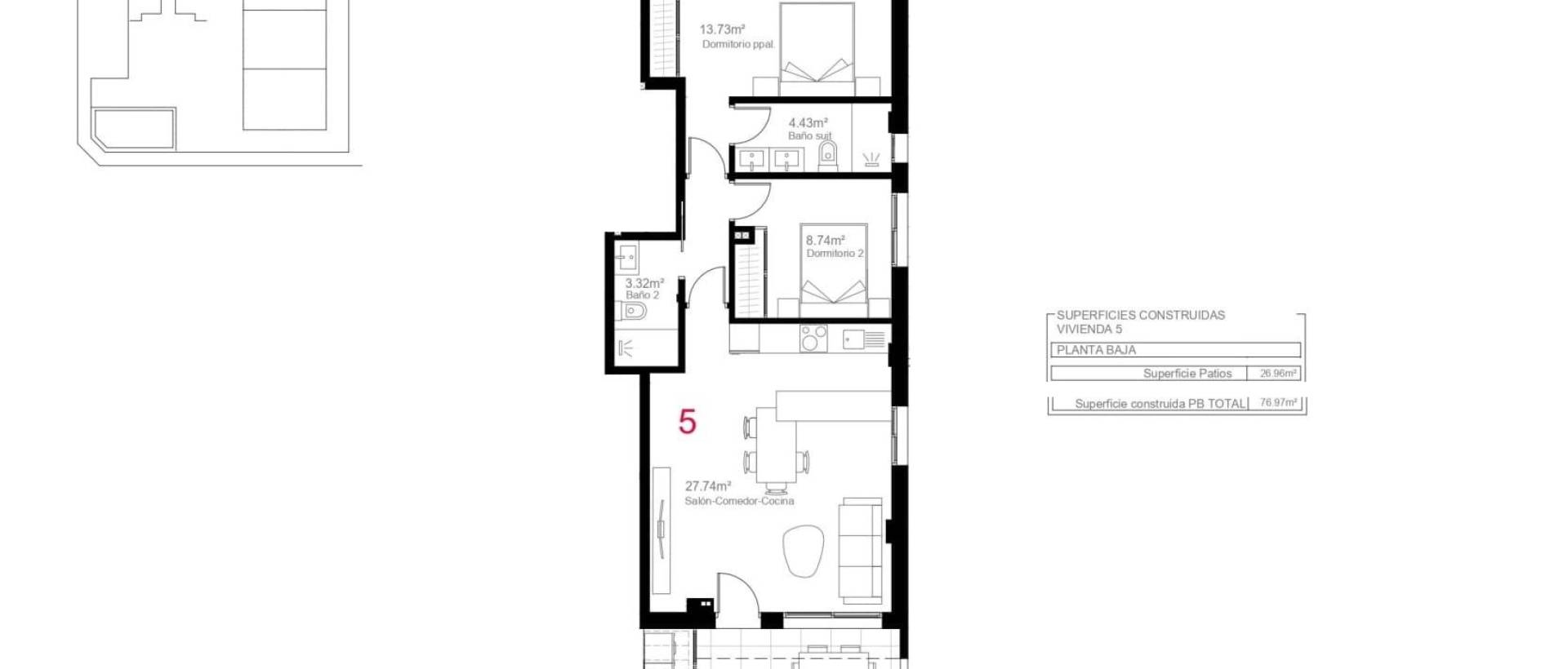 Obra Nueva - Ground Floor Bungalow - Pilar de la Horadada - pueblo