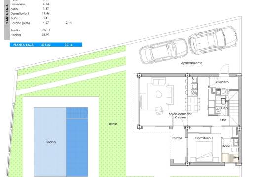 Obra Nueva - Villa / Chalet - San Pedro del Pinatar - Los Plazas