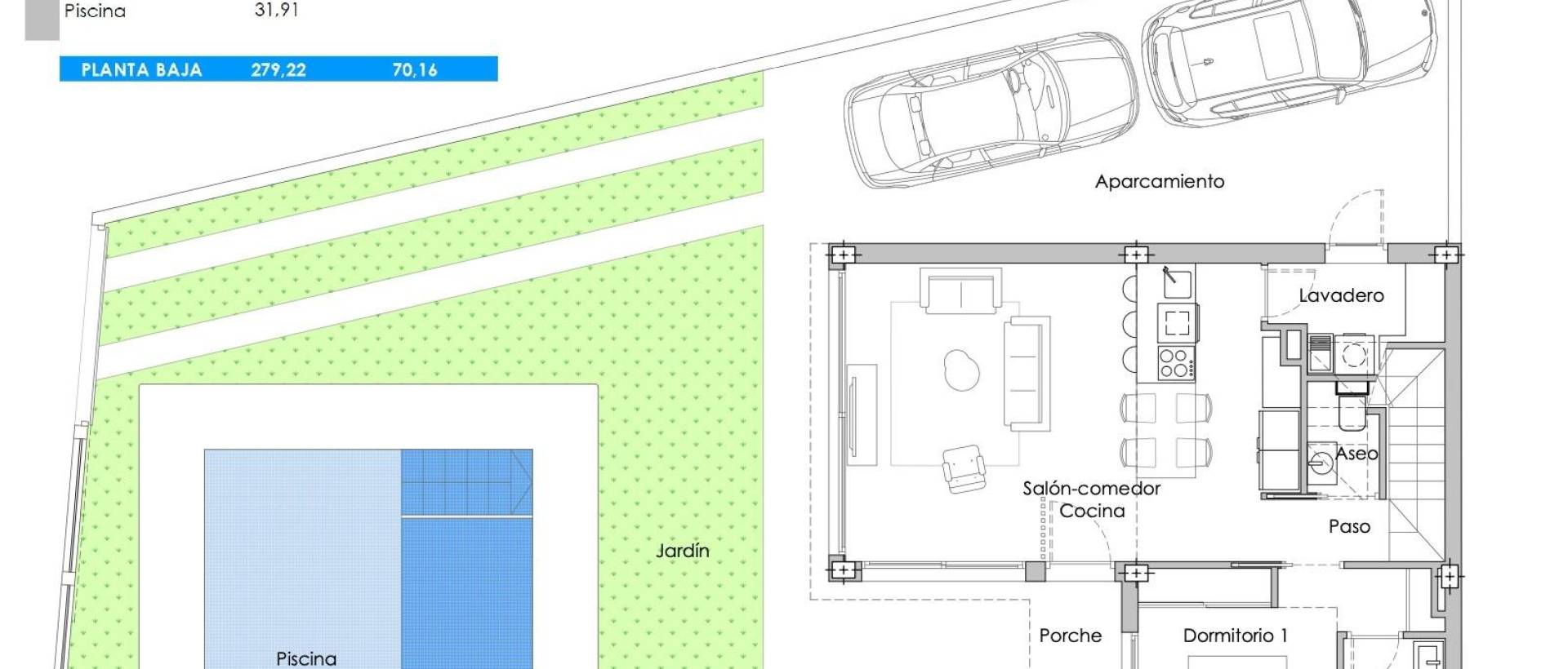 Obra Nueva - Villa / Chalet - San Pedro del Pinatar - Los Plazas
