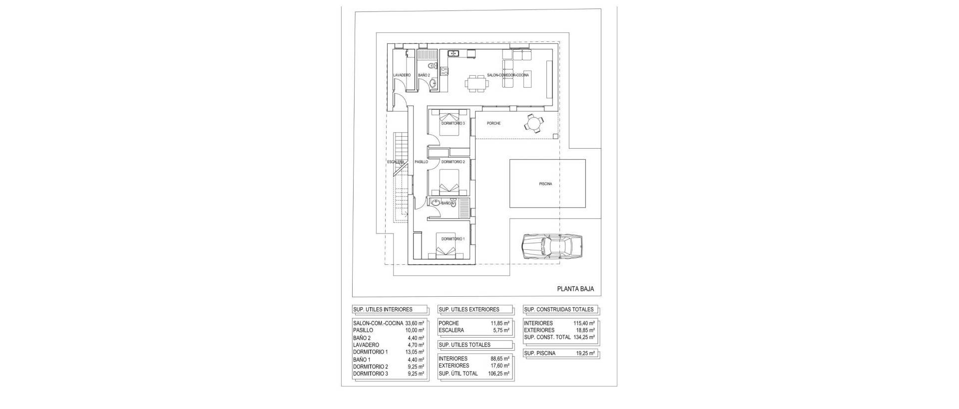 Obra Nueva - Villa / Chalet - Pinoso - Lel