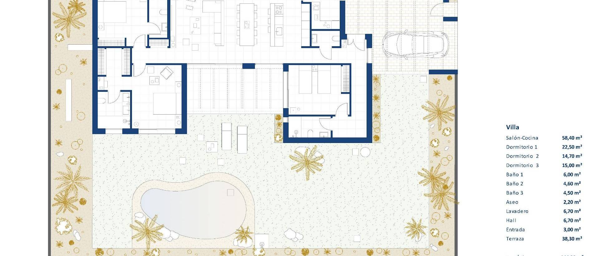 Obra Nueva - Villa / Chalet - BAÑOS Y MENDIGO - Altaona Golf