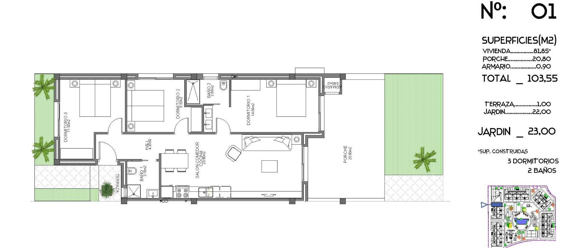 Obra Nueva - Ground floor apartment - Guardamar del Segura - El Raso