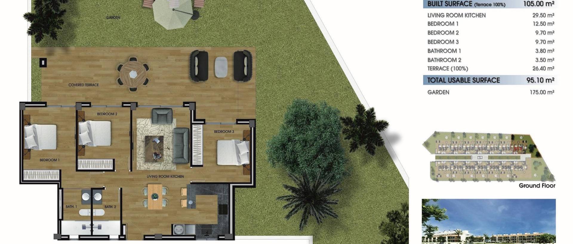 Obra Nueva - Ground floor apartment - Los Alcázares - La Serena Golf