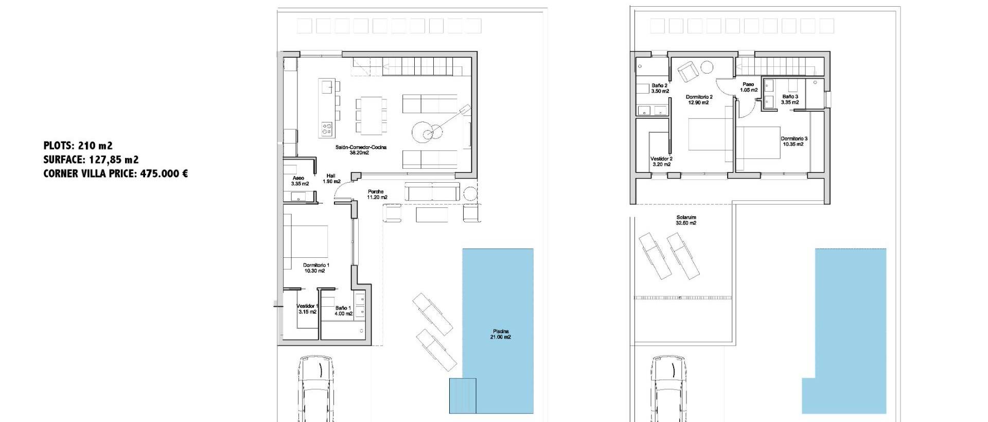 Obra Nueva - Villa / Chalet - San Javier - Parque de los leones