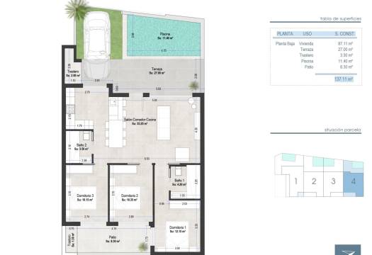 Obra Nueva - Ground Floor Bungalow - San Pedro del Pinatar - Las esperanzas
