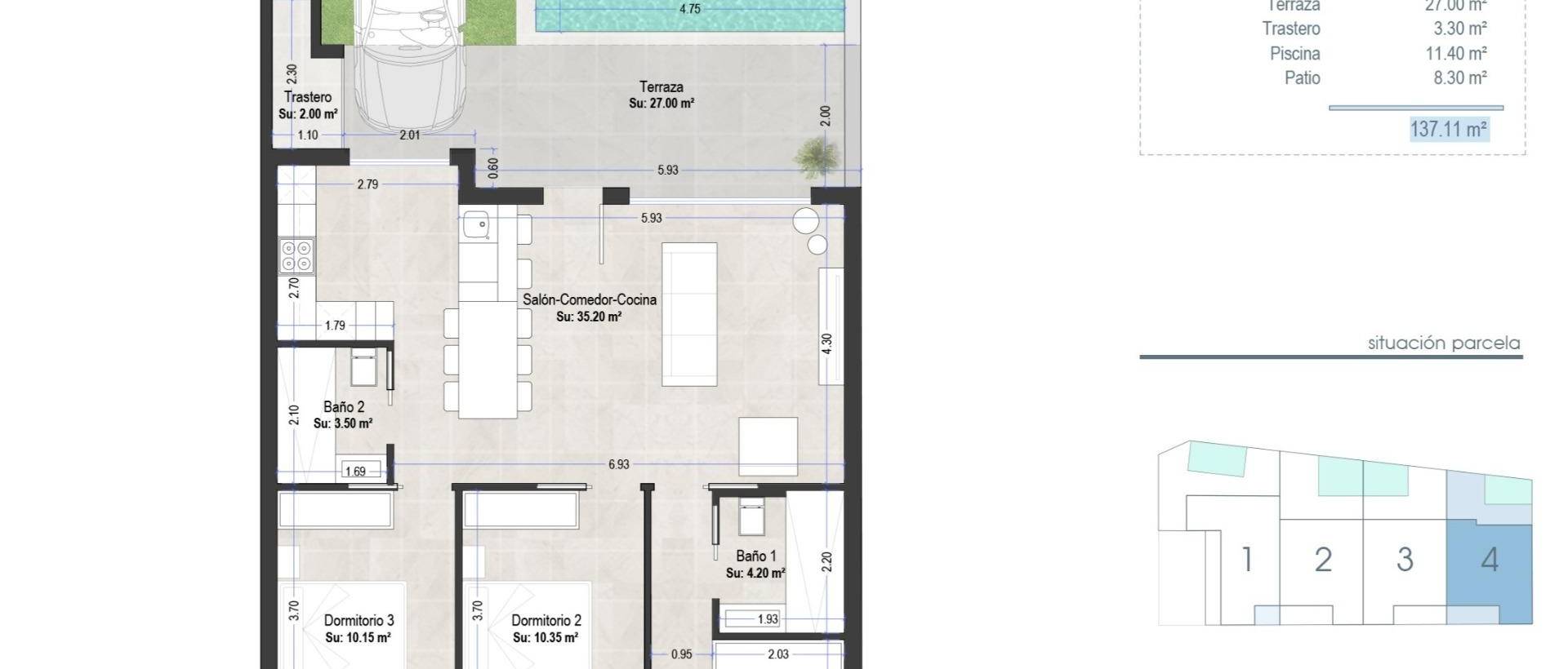 Obra Nueva - Ground Floor Bungalow - San Pedro del Pinatar - Las esperanzas