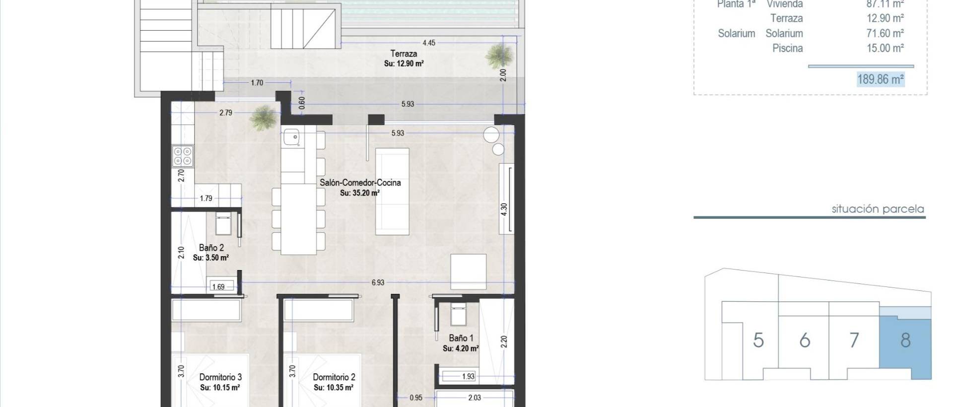 Obra Nueva - Top Floor Bungalow - San Pedro del Pinatar - Las esperanzas
