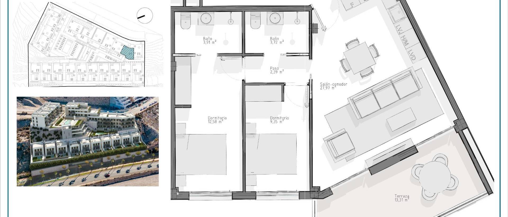 Obra Nueva - Apartmento - Águilas - Playa del Hornillo