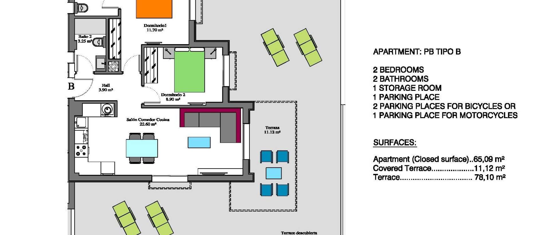Obra Nueva - Ground floor apartment - Orihuela Costa - Las Filipinas