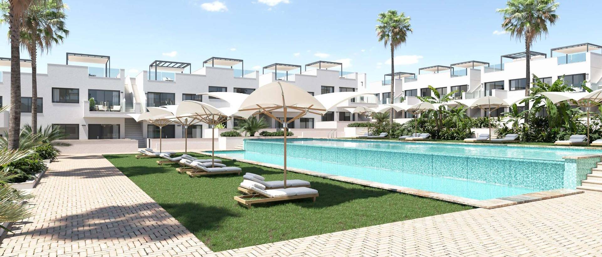 Obra Nueva - Ground Floor Bungalow - Torrevieja - Los balcones