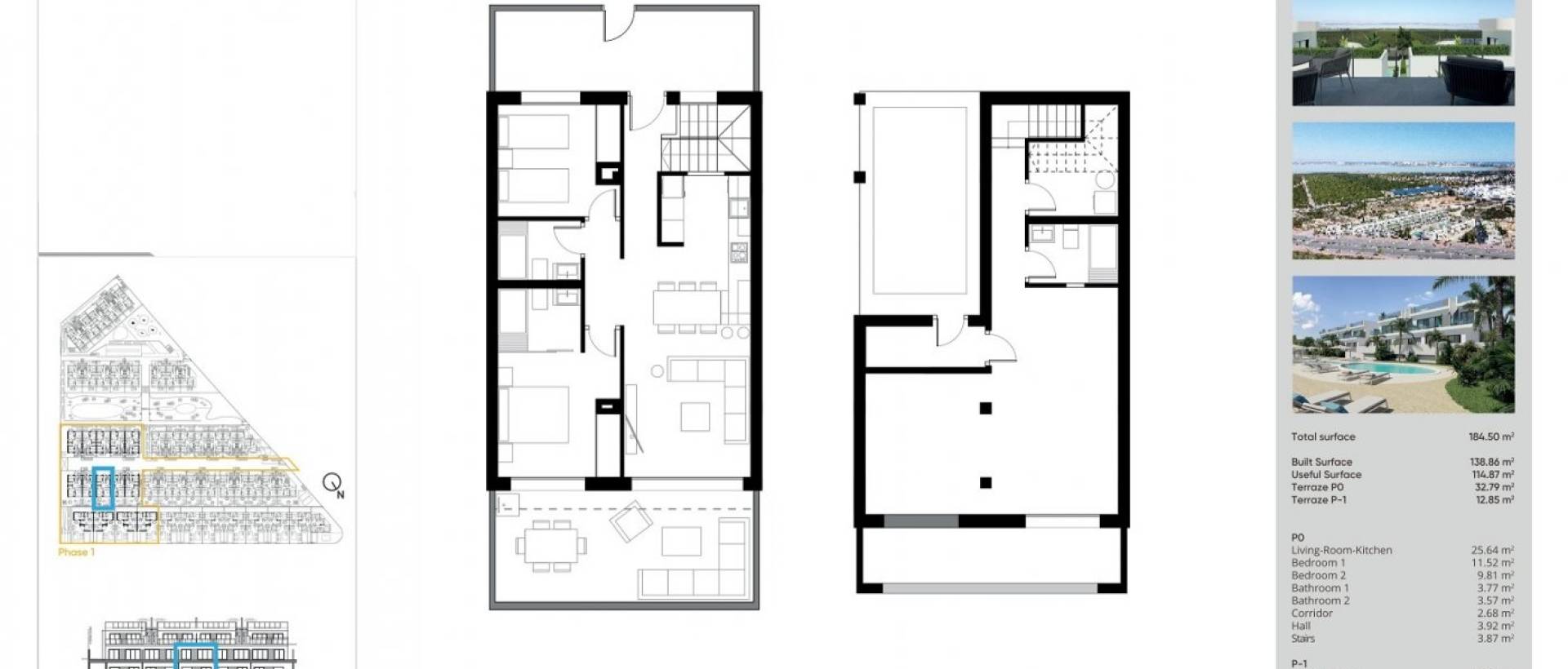 Obra Nueva - Top Floor Bungalow - Torrevieja - Lago Jardín II