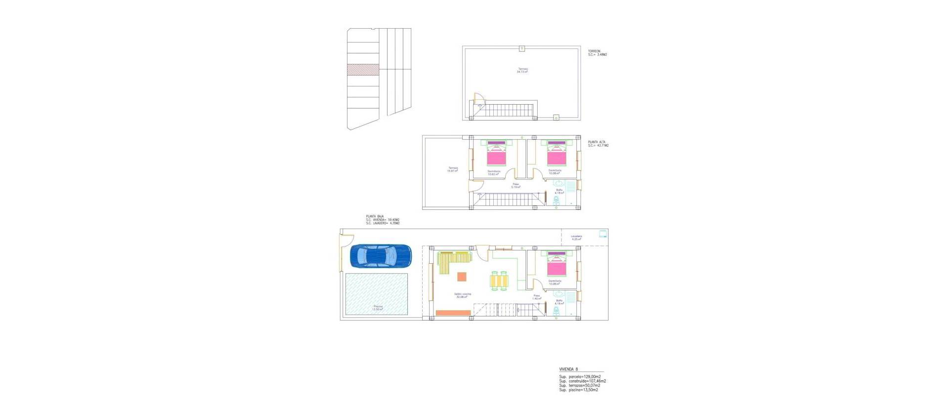 Obra Nueva - Villa / Chalet - San Pedro del Pinatar - Los antolinos