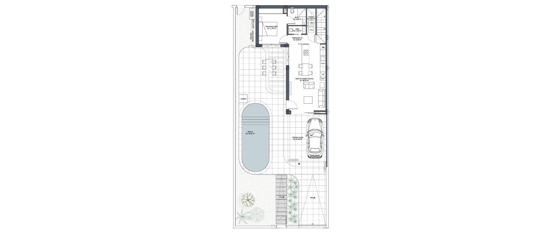 Obra Nueva - Semidetached - Los Alcázares - Serena Golf
