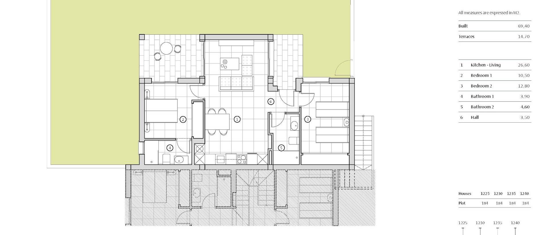 Obra Nueva - Ground Floor Bungalow - Algorfa - La Florida