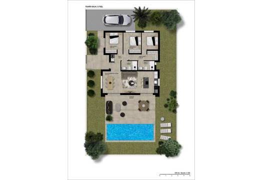 Obra Nueva - Villa / Chalet - Hondon de las Nieves - Urbaniz La Montañosa