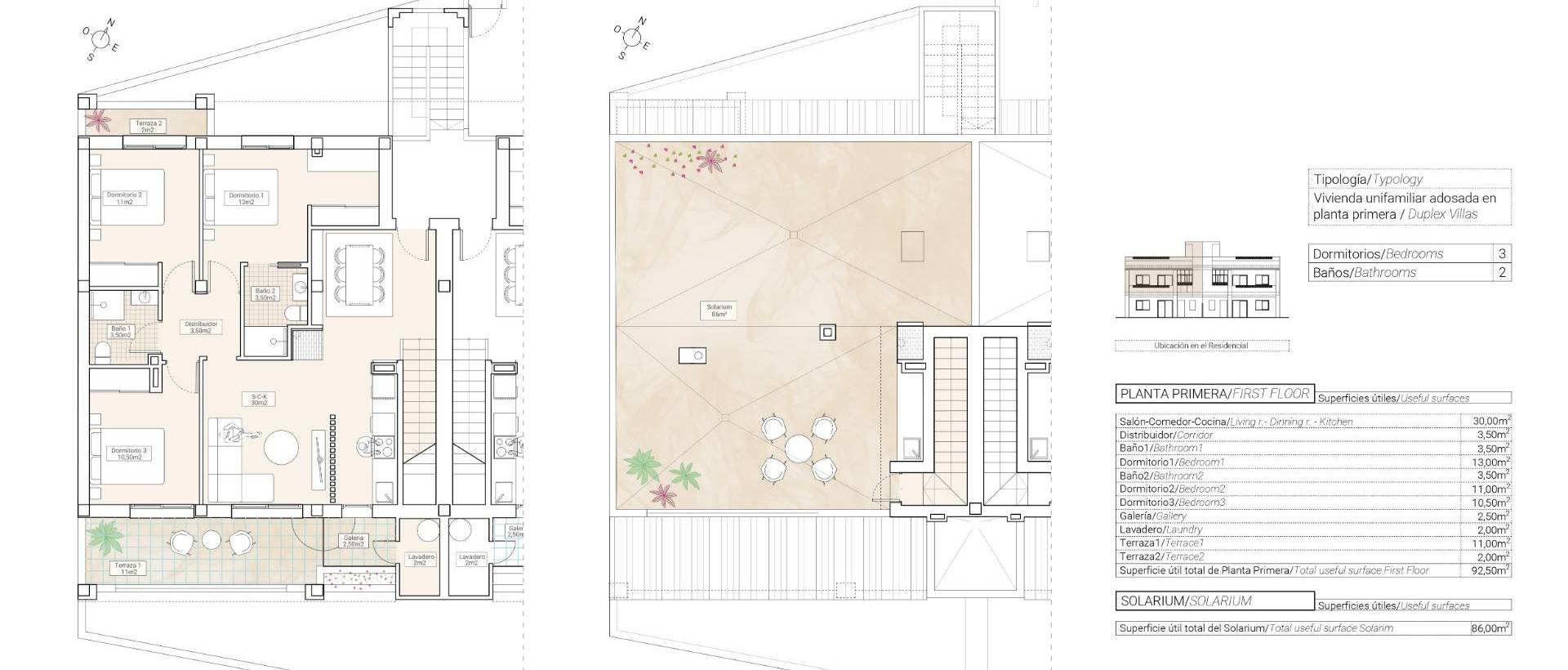 Obra Nueva - Top Floor Bungalow - Hondon de las Nieves - El Salero