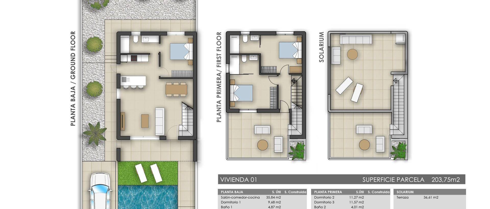 Obra Nueva - Villa / Chalet - Pilar de la Horadada - Polideportivo
