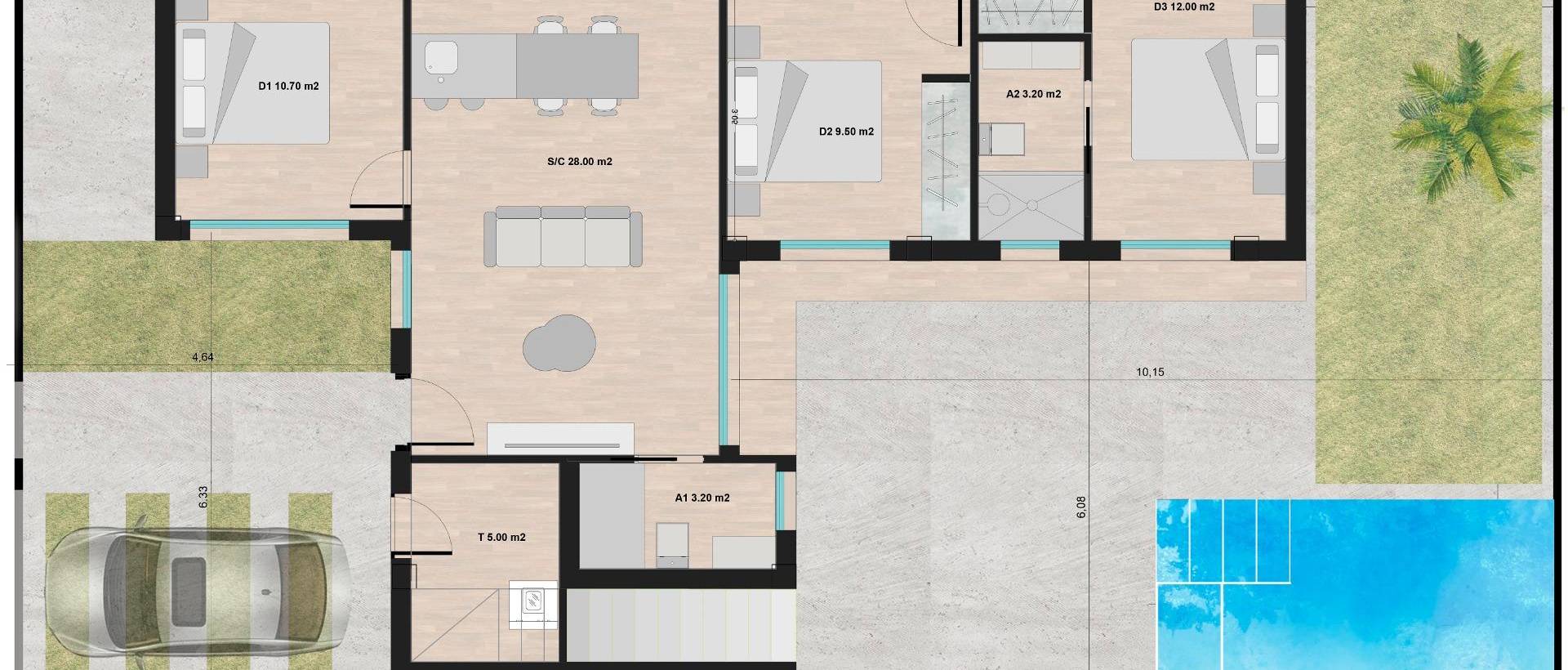 Obra Nueva - Semidetached - Torre Pacheco - Roldán