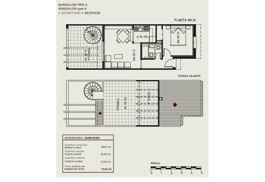 Obra Nueva - Top Floor Bungalow - Calpe - Gran sol