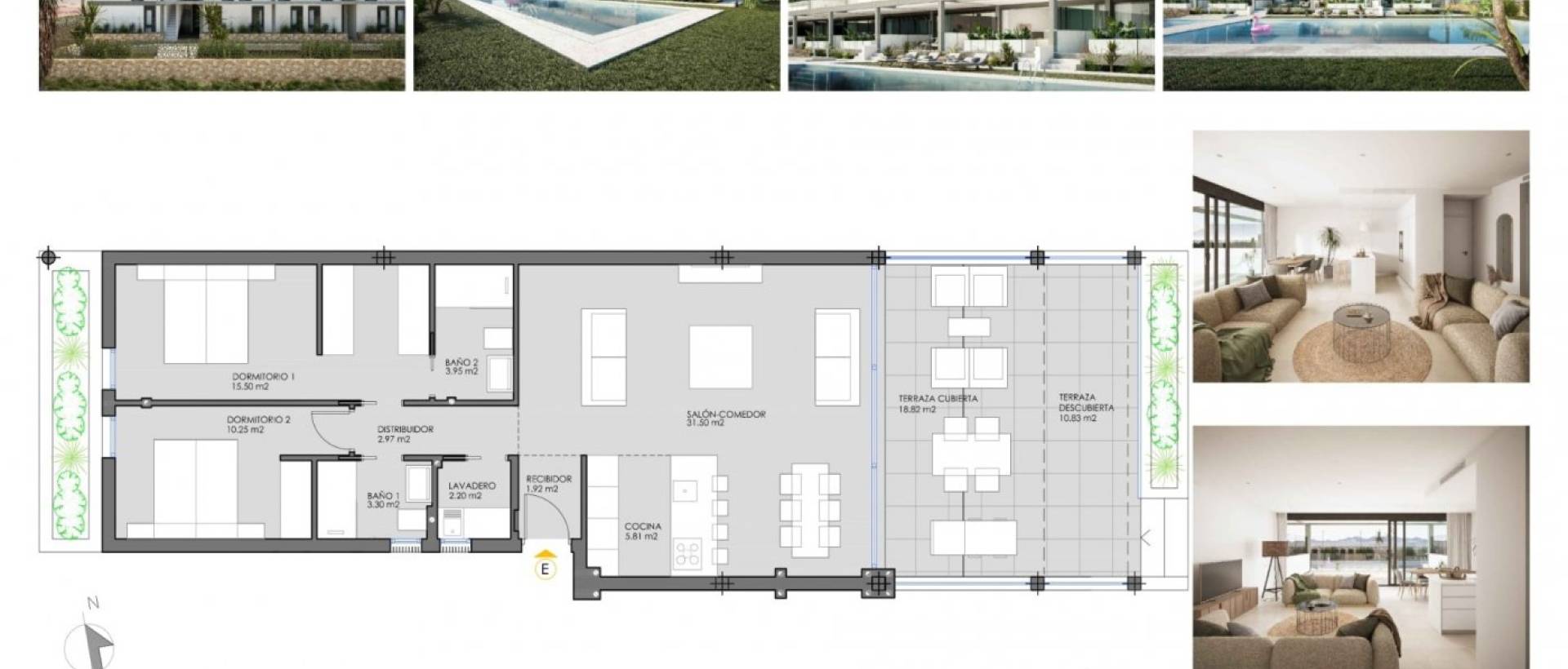 New - Ground floor apartment - Cartagena - Mar de cristal