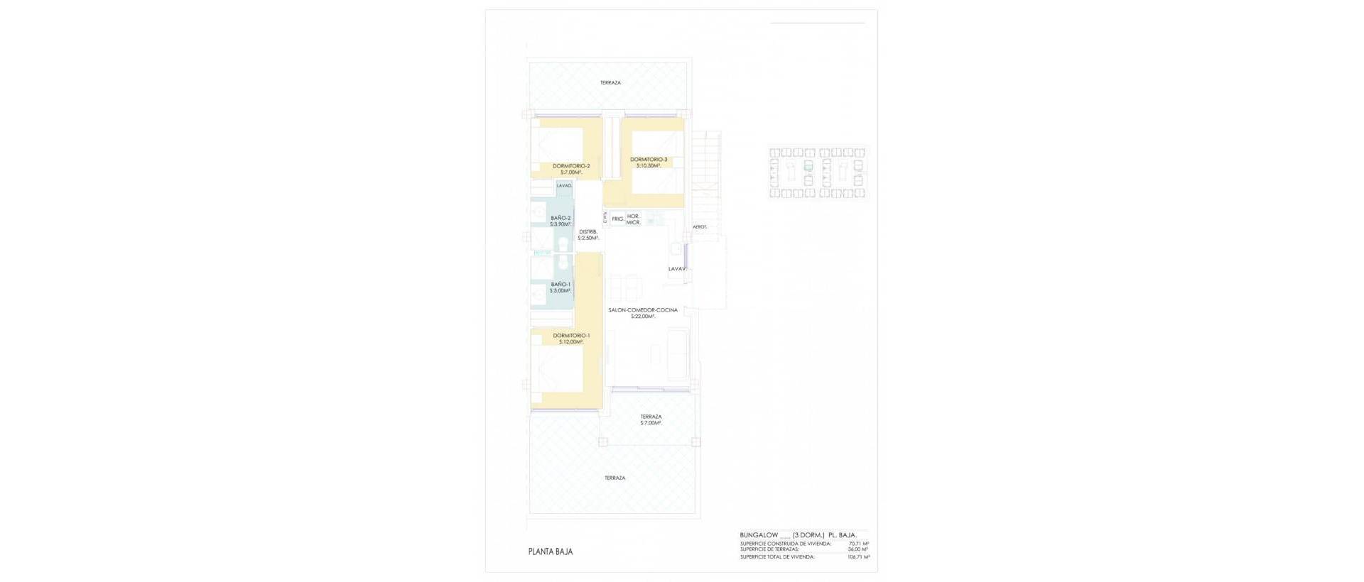 Obra Nueva - Ground Floor Bungalow - Torrevieja - Los balcones