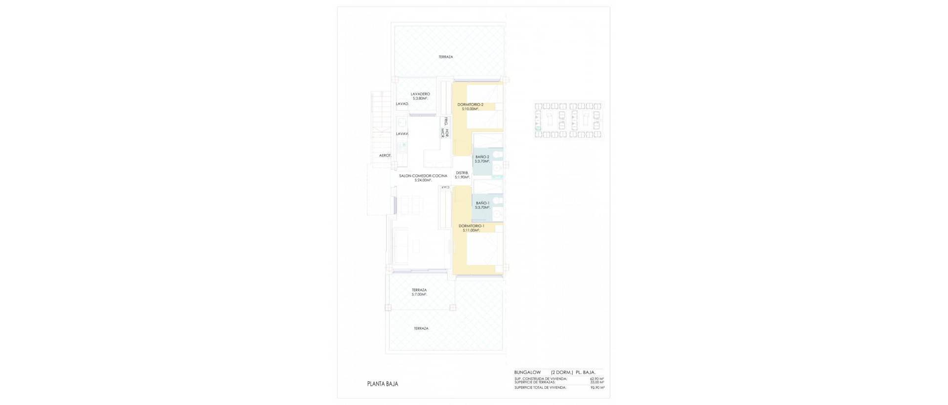 Obra Nueva - Ground Floor Bungalow - Torrevieja - Los balcones