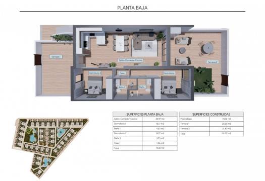 Obra Nueva - Ground Floor Bungalow - Torrevieja - Los balcones