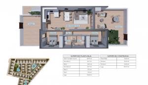 Obra Nueva - Ground Floor Bungalow - Torrevieja - Los balcones