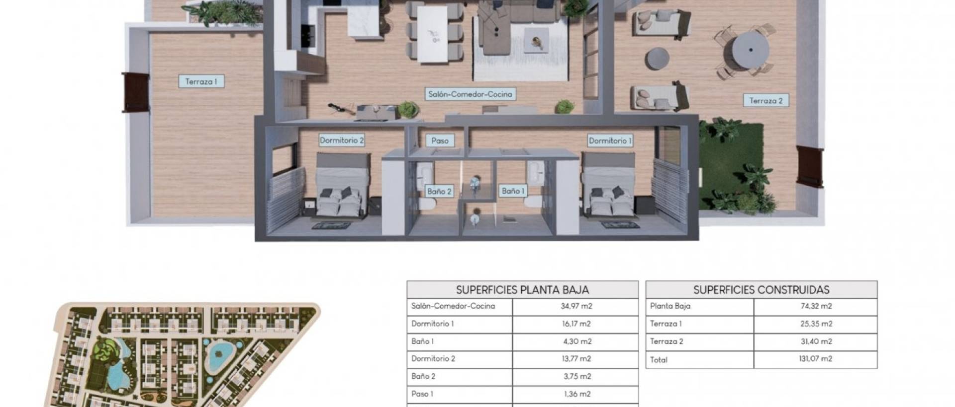 Obra Nueva - Ground Floor Bungalow - Torrevieja - Los balcones