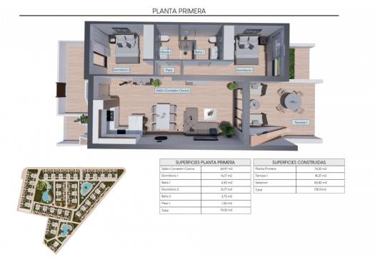 Obra Nueva - Top Floor Bungalow - Torrevieja - Los balcones