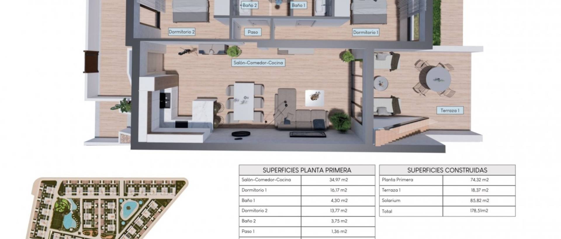 Obra Nueva - Top Floor Bungalow - Torrevieja - Los balcones