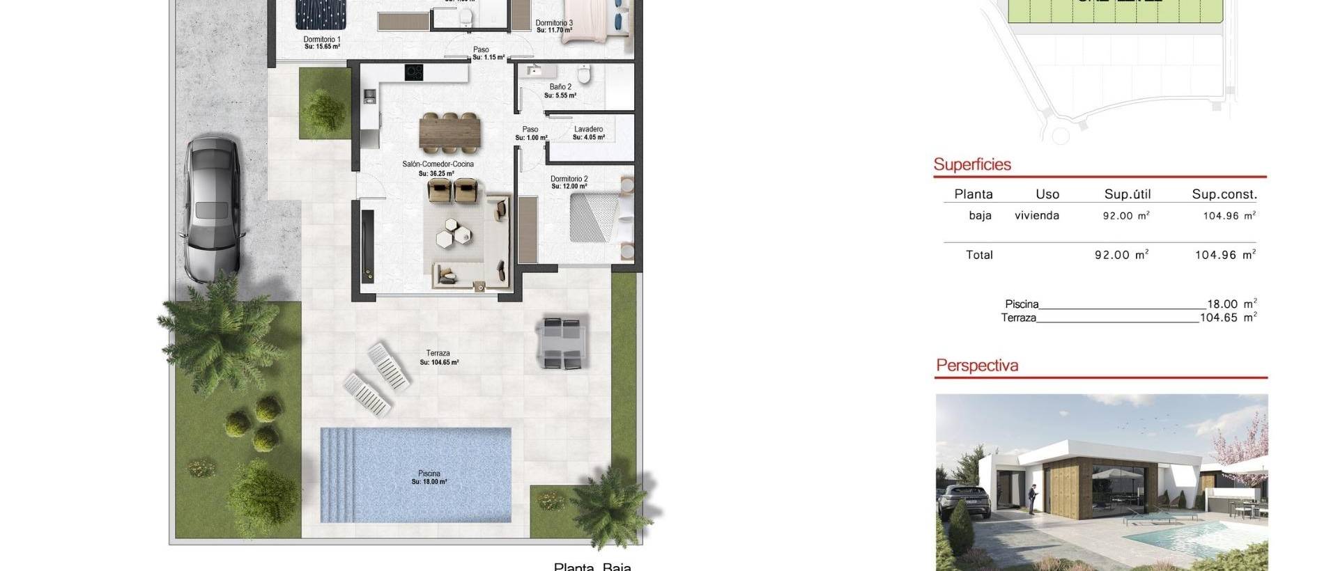 Obra Nueva - Villa / Chalet - BAÑOS Y MENDIGO - Altaona Golf