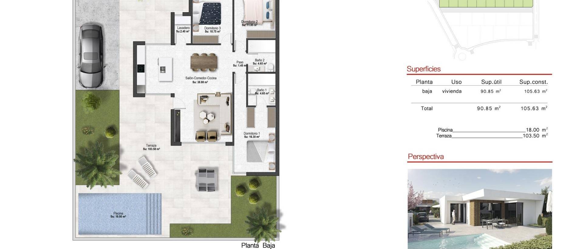 Obra Nueva - Villa / Chalet - BAÑOS Y MENDIGO - Altaona Golf