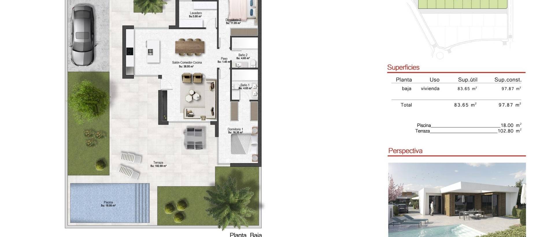 Obra Nueva - Villa / Chalet - BAÑOS Y MENDIGO - Altaona Golf