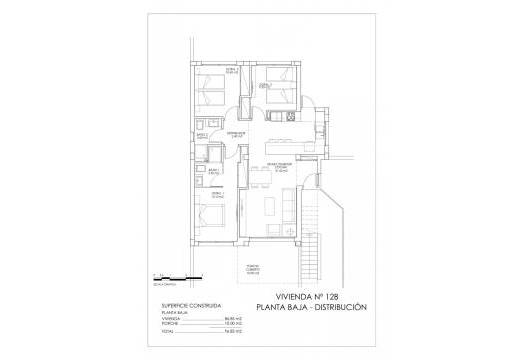 Obra Nueva - Ground Floor Bungalow - San Miguel de Salinas - VistaBella Golf