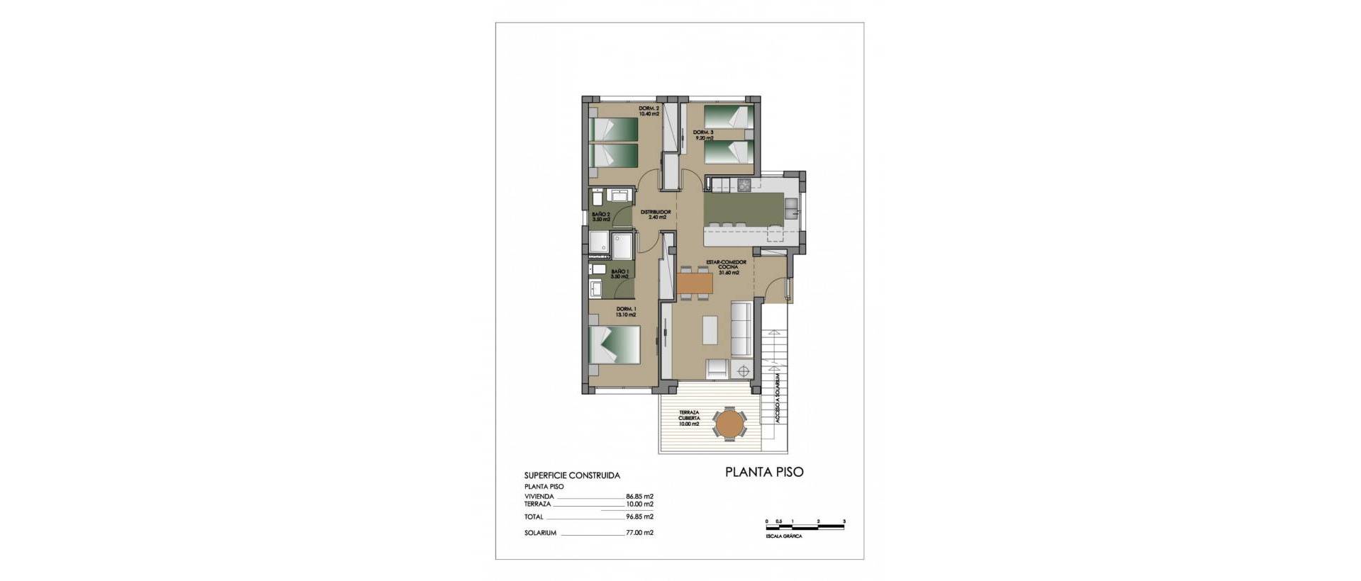 Obra Nueva - Top Floor Bungalow - San Miguel de Salinas - VistaBella Golf
