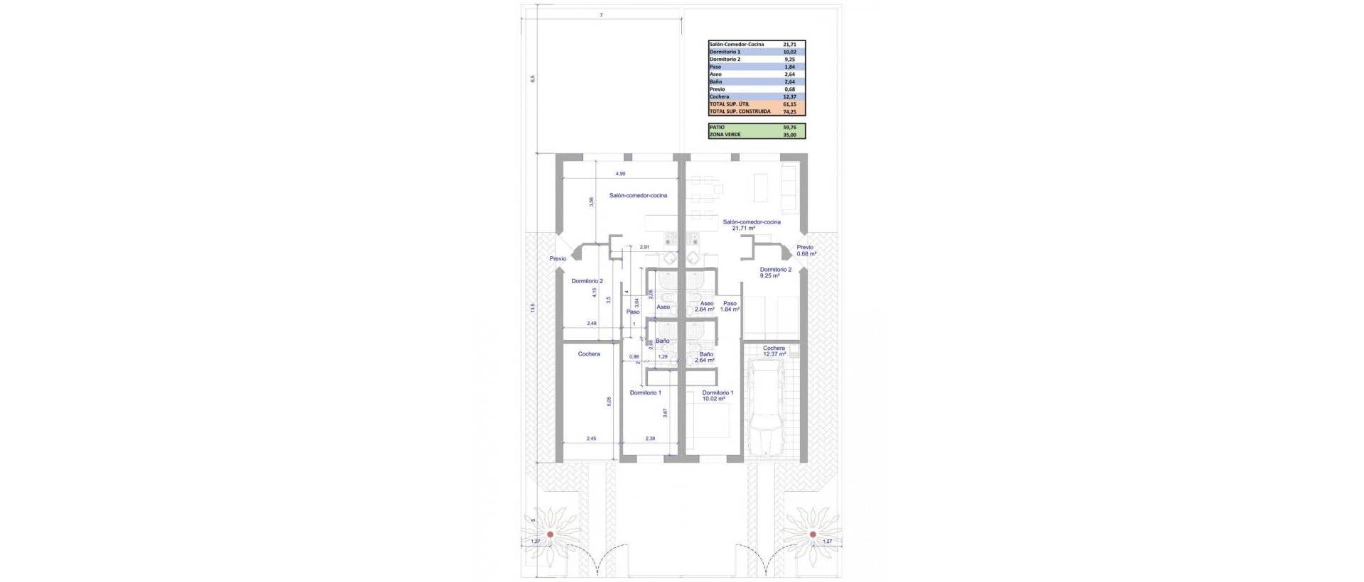 Obra Nueva - Semidetached - Los Alcázares - Serena Golf