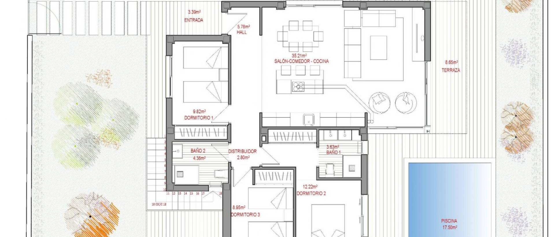 Obra Nueva - Villa / Chalet - Polop - La Alberca