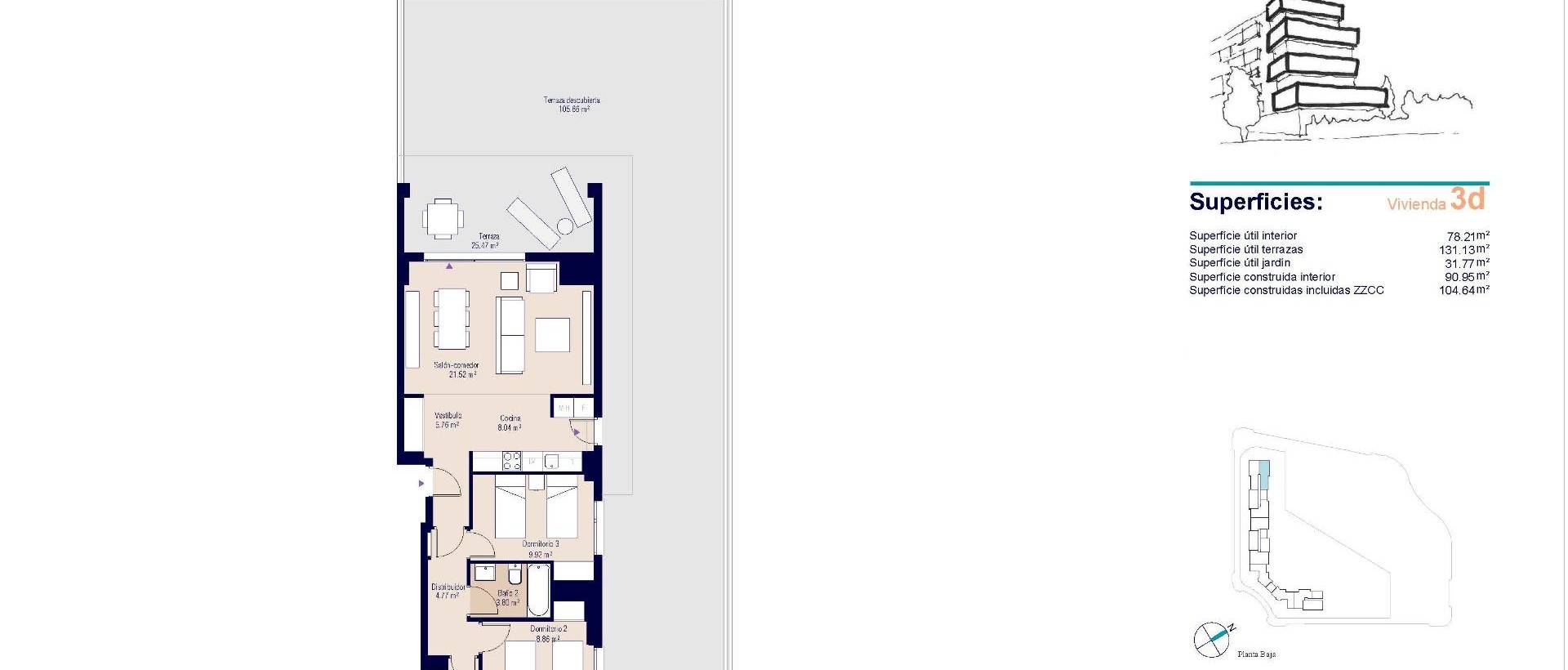 New - Ground floor apartment - Alicante - PAU 1