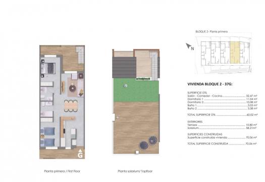 New - Top Floor Bungalow - Pilar de la Horadada - pueblo