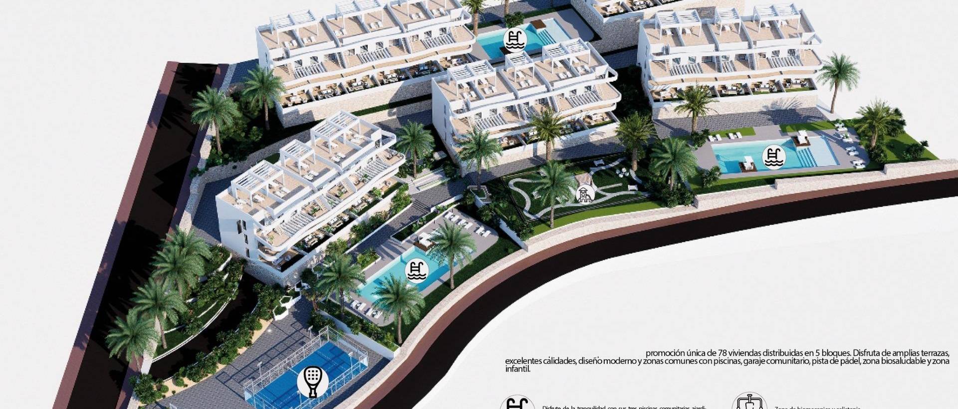 New - Ground floor apartment - Finestrat - Puig Campana Golf